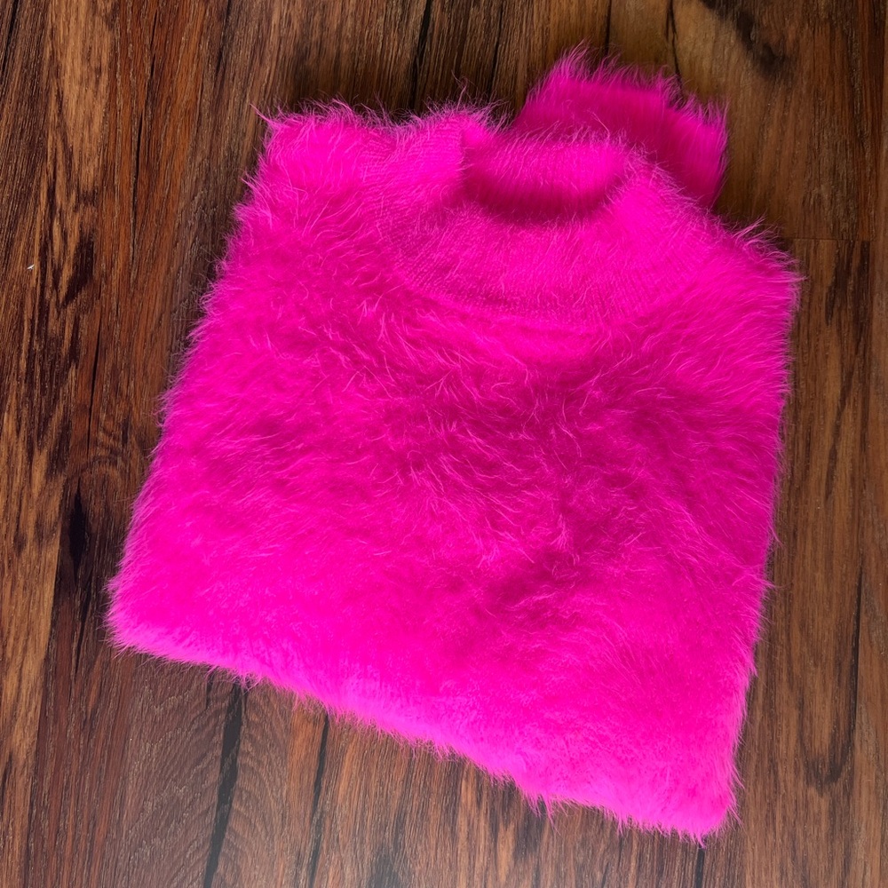 Fuzzy Pink Sweater